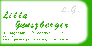 lilla gunszberger business card